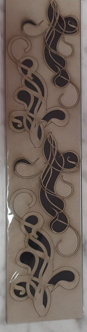Layered Flourish- DUSTY ATTIC Chip Board DA1731